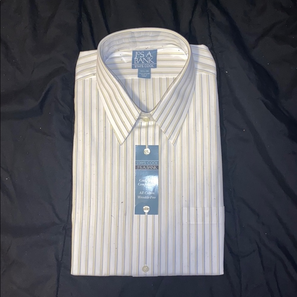 Jos. A. Banks Vertical Striped Dress Shirt